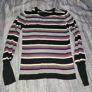 *5 for $25* Falls Creek Women's Striped Long Sleeve‎ Sweater Medium